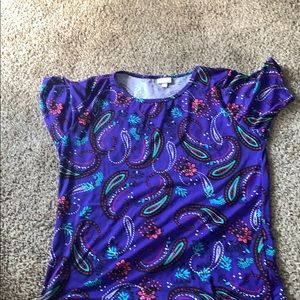 Lula roe 3x purple paisley